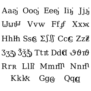 Qvaak's typographic version of his script. Qvaak's typographic version of his script.