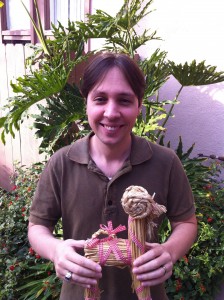Me holding Mr. Dorviclaus.
