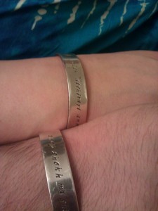 Two Dothraki bracelets.